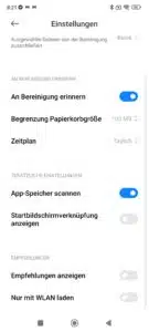 Poco X4 Pro Screenshot Werbung ausschalten
