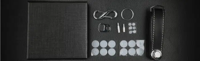 Schlüssel Organizer Leder Lieferumfang