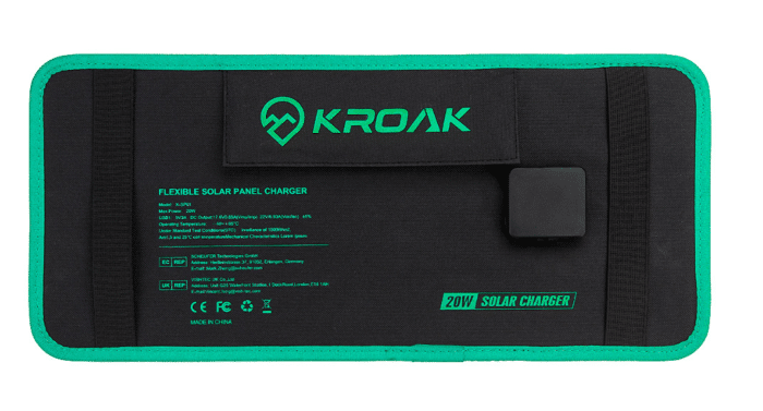 2022 04 08 11 35 28 Kroak sp 01 20w 17.6v shingled solar panel foldable outdoor waterproof portable