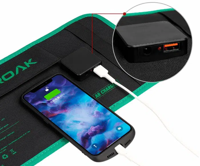 2022 04 08 11 36 20 Kroak sp 01 20w 17.6v shingled solar panel foldable outdoor waterproof portable