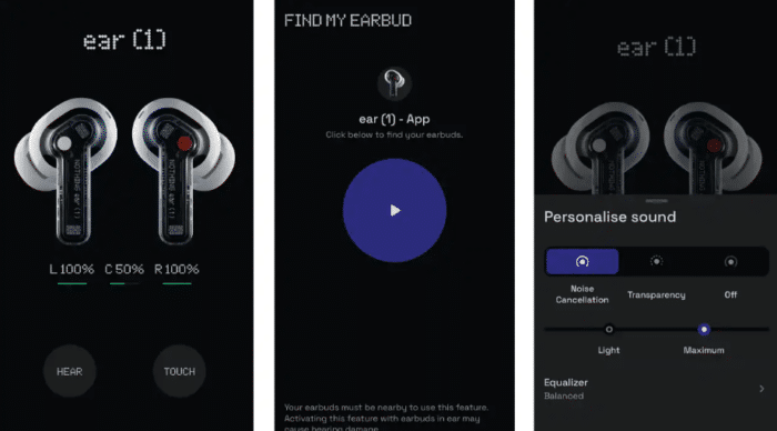 Nothing ear (1) app