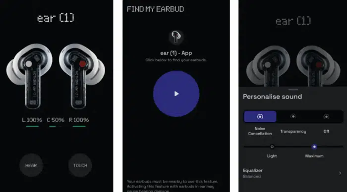 Nothing ear (1) app