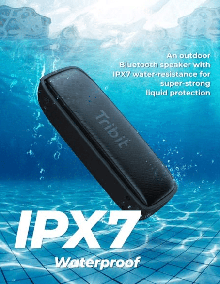 Tribit XSound Surf IPX7 Zertifiziert - also auch gegen Untertauchen
