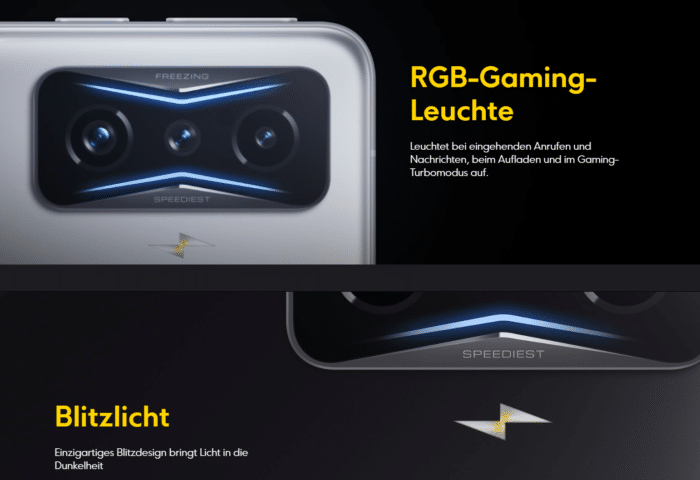 Poco F4 GT LED Nachrichtenanzeige Rückseite