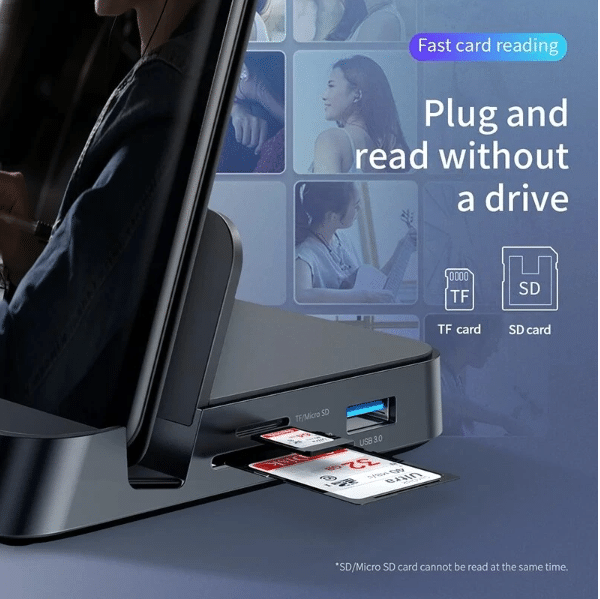 Baseus 7-in-1 USB-C HUB Dockingstation SD und Micro SD Eingang
