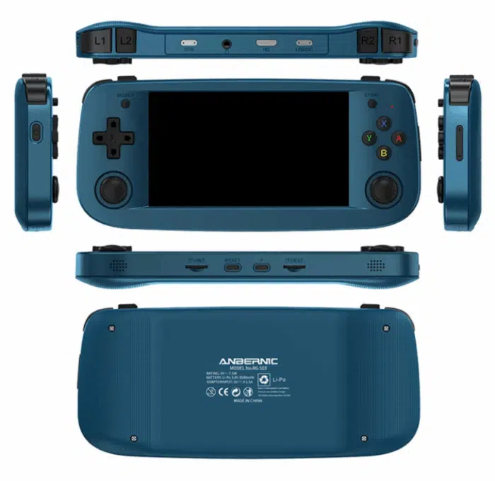 ANBERNIC RG503 Retro Handheld Rundum Ansicht