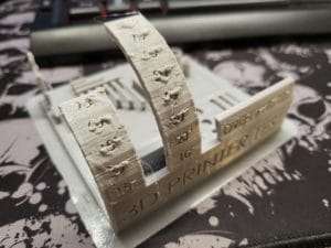 Anycubic Kobra Testdruck durchschnittliche Qualität