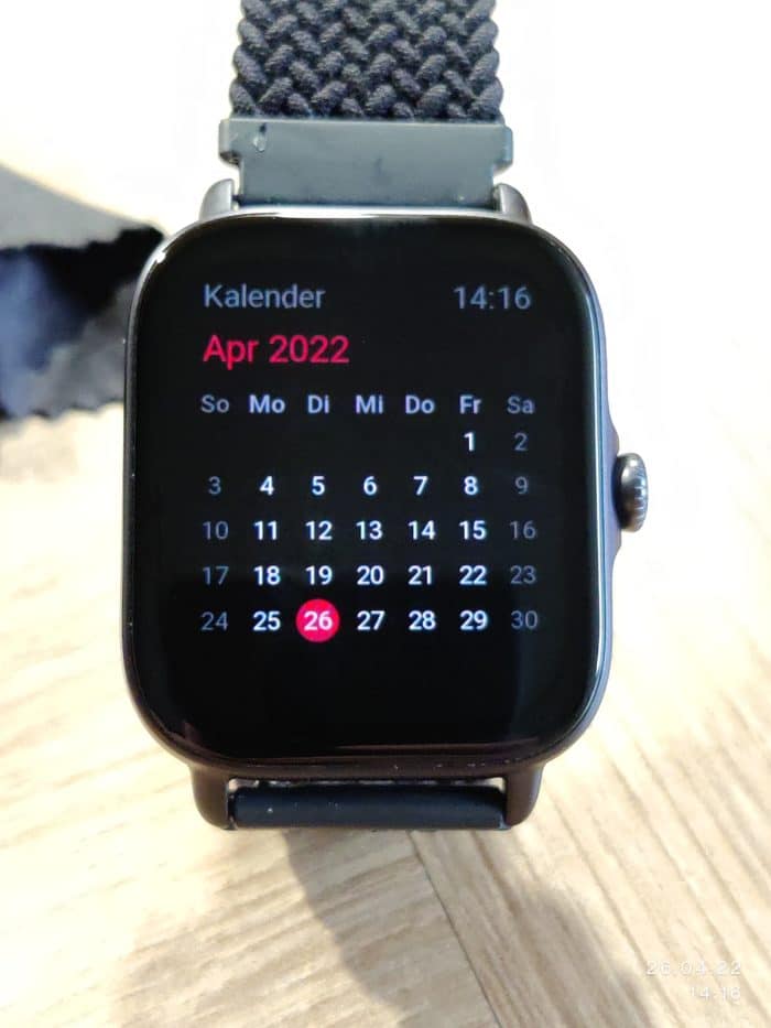 Amazfit GTS 3 Smartwatch Kalender