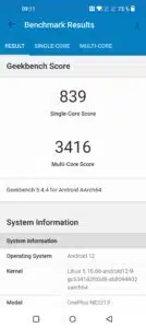 OnePlus 10 Pro Screenshots Performance