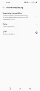 OnePlus 10 Pro Display Einstellungen