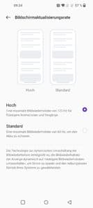 OnePlus 10 Pro Display Einstellungen