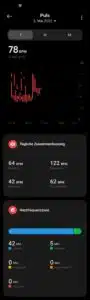 Xiaomi Watch S1Auswertugn App