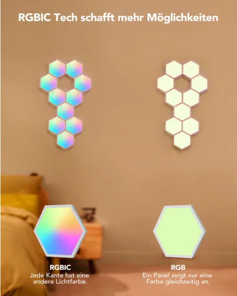 Govee Glide LED Hexa Light Panels,