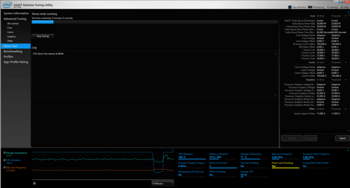 Geekom mini IT8 Intel Xtreme Utility Test