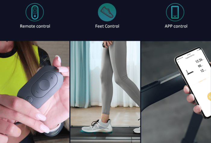 Xiaomi Walking Pad R1 PRO bedienbar per Fernbedienung, laufen selbst und per App