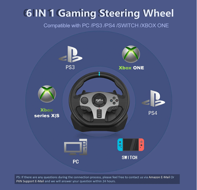 PXN V9 Gaming Lenkrad für alle Gängigen Systeme
