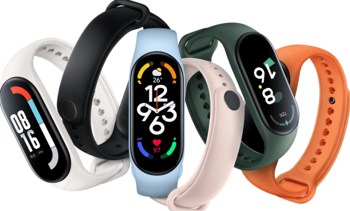 Xiaomi Mi Band 7 in 6 verschiedenen Farben