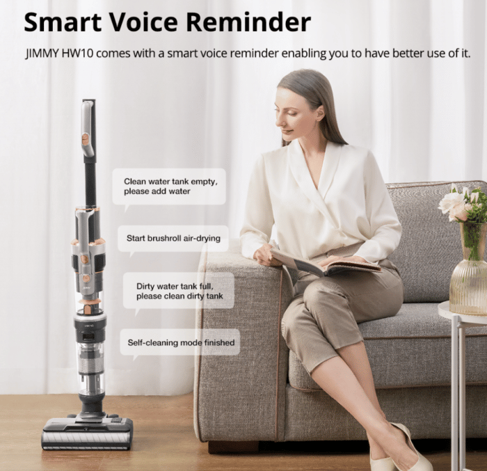 JIMMY HW10 Kabelloser 3-in-1-Nass-/Trockensauger Sprachassistent verbaut