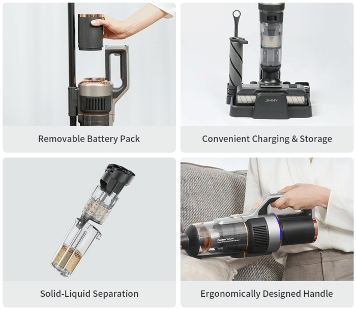 JIMMY HW10 Kabelloser 3-in-1-Nass-/Trockensauger Aufbau