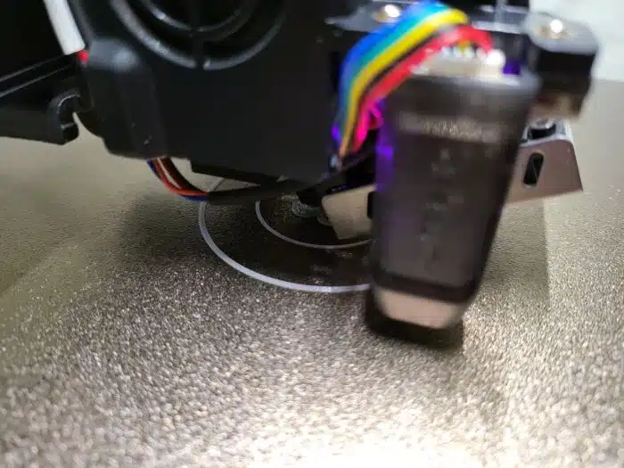 Creality Ender-3 S1 erster Druck nach dem Nivellieren