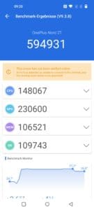 OnePlus Nord 2T Benchmark Antutu