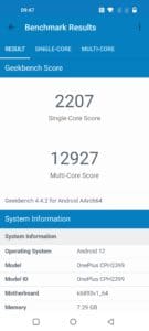 OnePlus Nord 2T Benchmark Geekbench 4