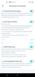 Yeedi Vac 2 Pro App Einstellungen