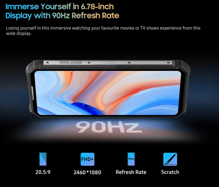 Oukitel WP19 Outdoor Smartphone 90 Hz Display