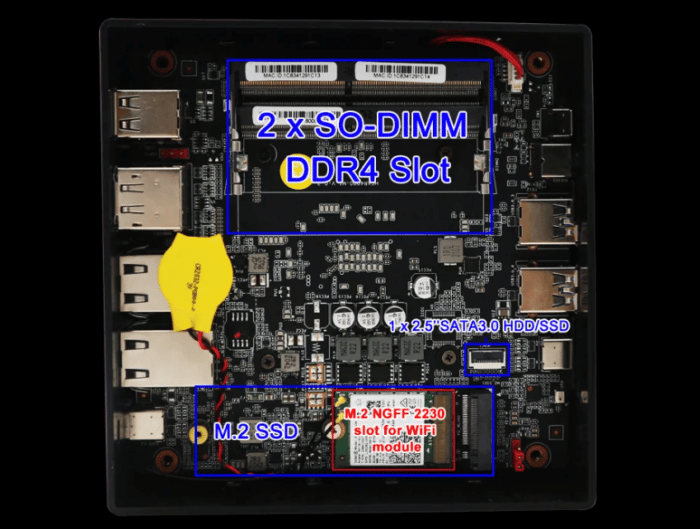 T-Bao TBOOK MN45 AMD Ryzen 5 4500U Mini PC Aufrüstbar