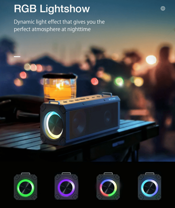 BlitzWolf BW-WA3 Pro 120 W Bluetooth Lautsprecher RGB Beleuchtung