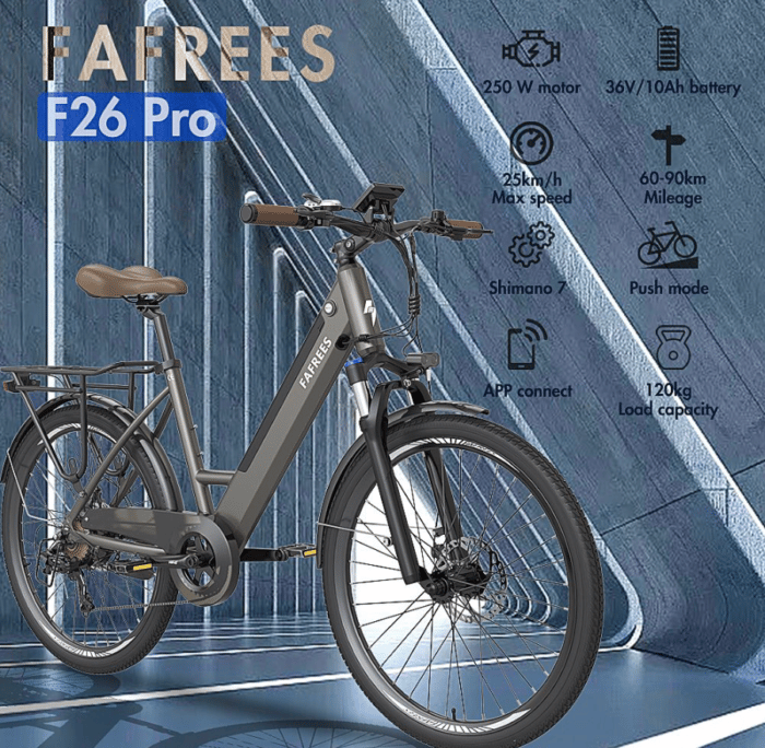 FAFREES F26 Pro E-Bike Details im überblick