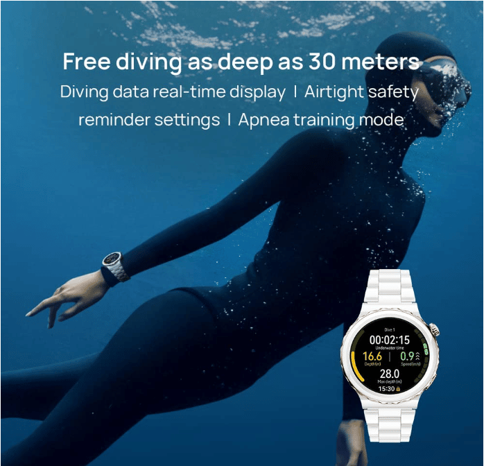 HUAWEI Watch GT3 Pro bis zu 30m Tauchen