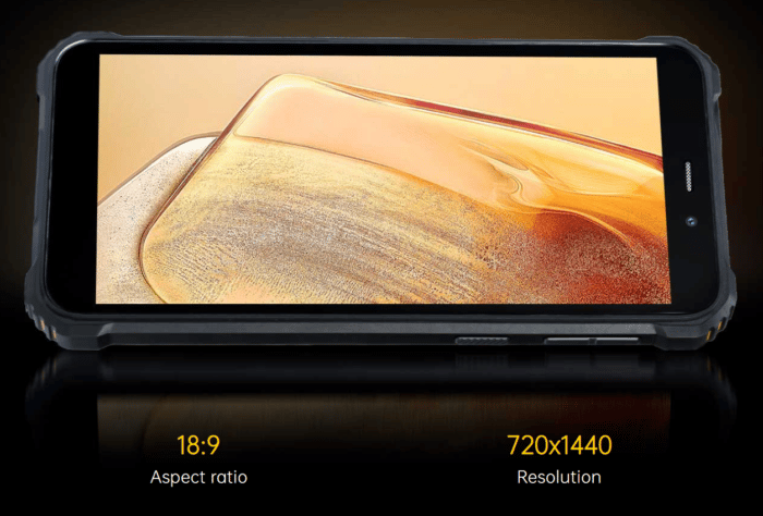 OUKITEL WP20 display resolution and aspect ratio