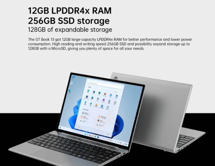 ALLDOCUBE GTBook13 Notebook 12 GB RAM 256 GB Speicher
