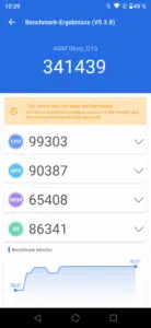 AGM Glory G1S Test & Review Screenshot Performance