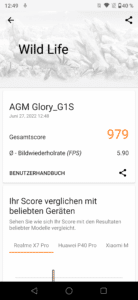 AGM Glory G1S Test & Review Screenshot Performance