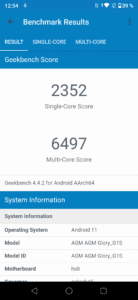 AGM Glory G1S Test & Review Screenshot Performance