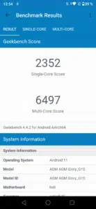 AGM Glory G1S Test & Review Screenshot Performance
