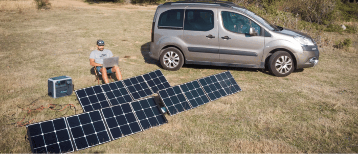 Bluetti Solarpaneele Strom für unterwegs