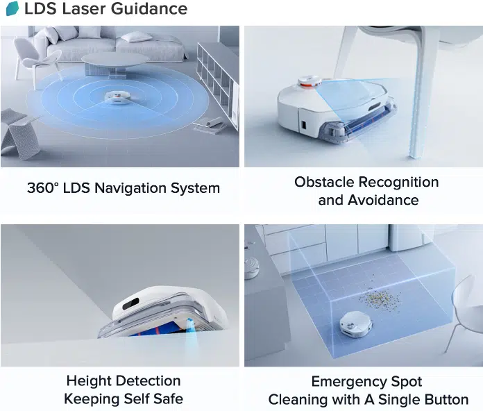 Smartmi A1 Navigation mittels Laserturm