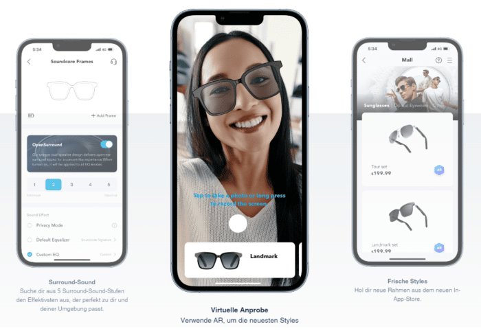 Soundcore Frames Bluetooth Sonnenbrille mit Lautsprecher