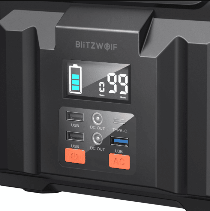 BlitzWolf BW-PG7 Power Generator Anschlüsse