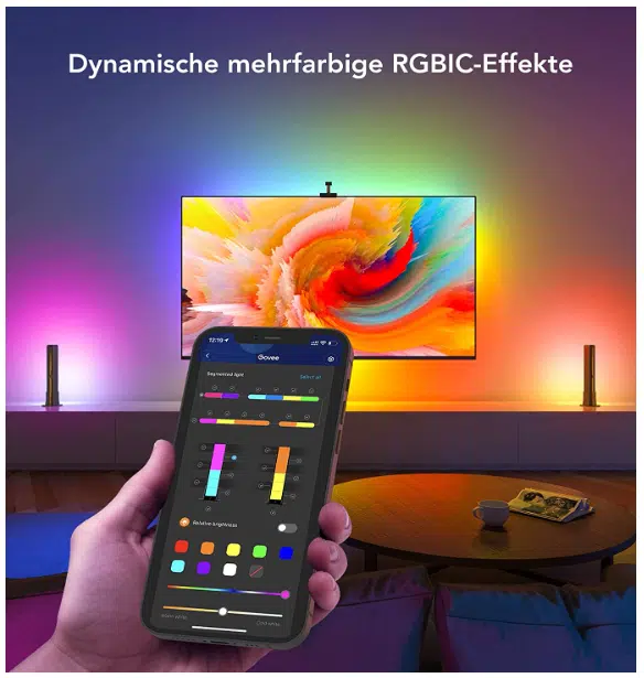 Govee DreamView T1 Pro Dynamische RGBIC Effekte