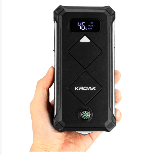 KROAK K-JS05 Avviatore portatile LCD per auto 2400A 24000mAh Powerbank  Batteria Booster Nero