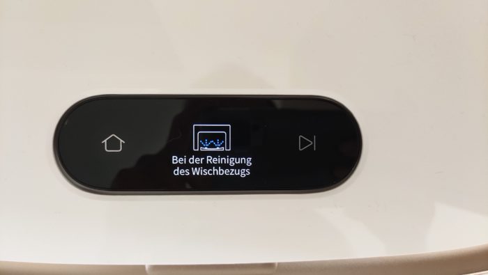 Dreame Bot W10 Pro Reinigung des Wischbezugs