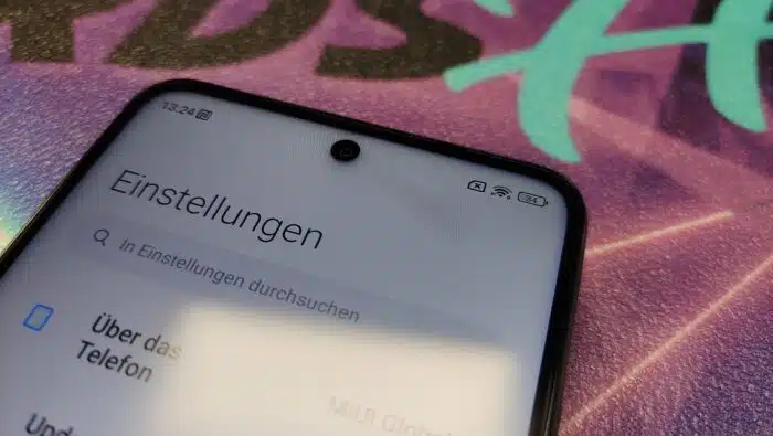 Poco X4 GT Test & Review Schattenwürfe auf dem Display