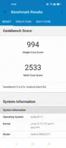 Realme GT Neo 3T Test & Review Screenshot Performance