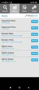 Poco X4 GT Test & Review Screenshots Lese & Schreibraten