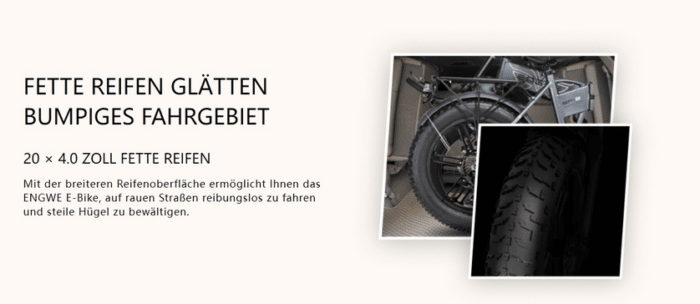 ENGWE Engine X E-Bike Reifengröße