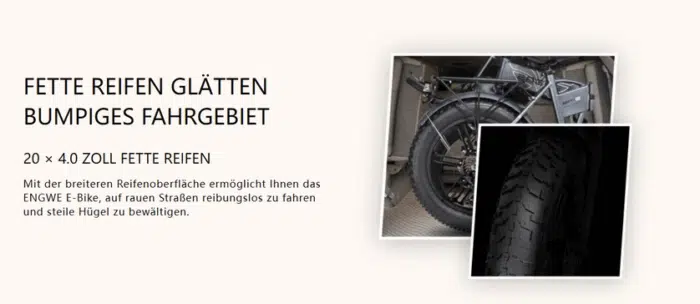 ENGWE Engine X E-Bike Reifengröße